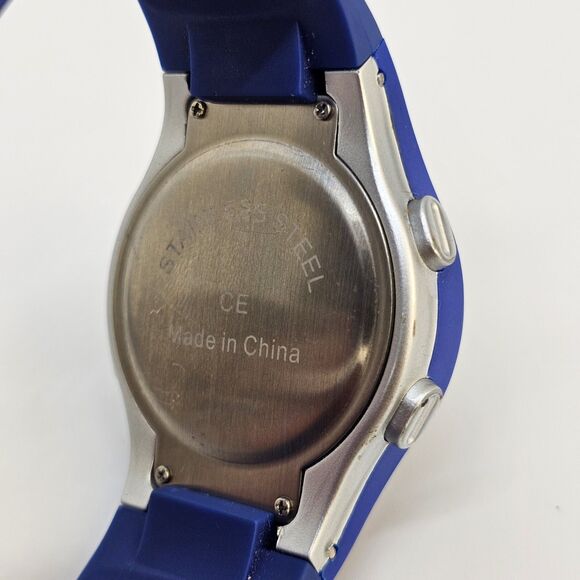 Bowflex Unisex Adult Digital Watch 42MM Blue Plastic Bands New Battery - Picture 5 of 13